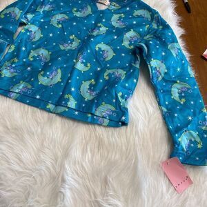 Size 14 NWT Girls Pajamas celestial blue Flannel